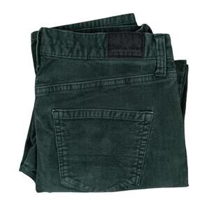 American Eagle Corduroy Super Stretch Jeans Womens 4R 28X28 Deep Ocean Green
